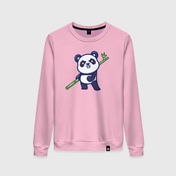 Женский свитшот Панда воин
