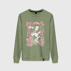 Женский свитшот Клинок рассекающий демонов Незуко угловатый