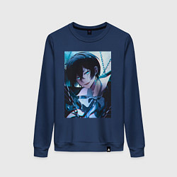 Свитшот хлопковый женский Ванитас мемуар, цвет: тёмно-синий