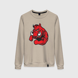 Женский свитшот Дикий кабанчик