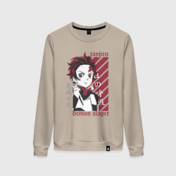 Женский свитшот Тандзиро Камадо серьезный Клинок рассекающий демон
