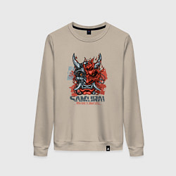 Свитшот хлопковый женский Sumurai, цвет: миндальный