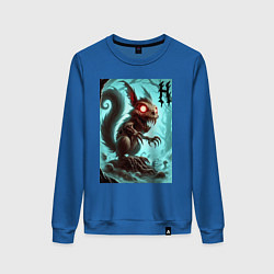 Женский свитшот Жуткая белка - хэллоуин