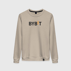 Свитшот хлопковый женский Bybit, цвет: миндальный