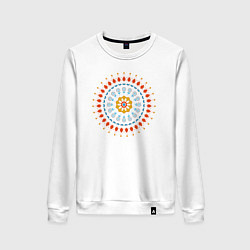 Женский свитшот Цветочно-кружевная мандала