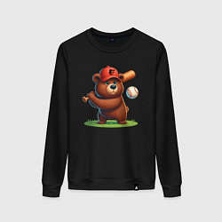 Женский свитшот Bear cub batter Baltimore Orioles - ai art