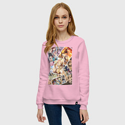 Свитшот хлопковый женский Хвост Феи Венди Марвелл, цвет: светло-розовый — фото 2