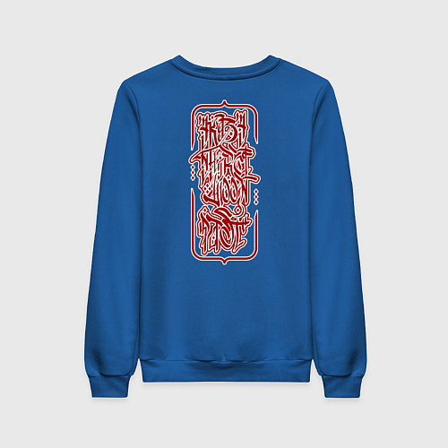 Женский свитшот Demon Slayer - Akaza / Синий – фото 2