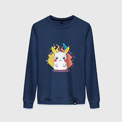 Женский свитшот Белый Пикачу