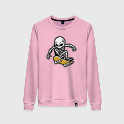 Женский свитшот Скелетик скейтер