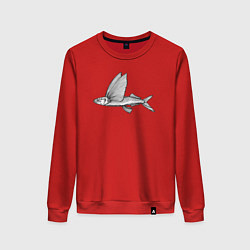 Женский свитшот Летучая рыба