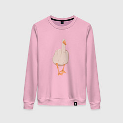 Женский свитшот F*ck you гусь