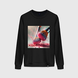 Женский свитшот Розовый макияжный вихрь