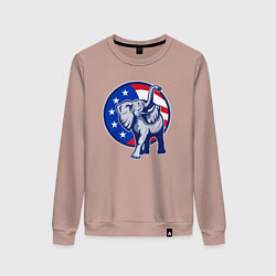 Женский свитшот USA elephant