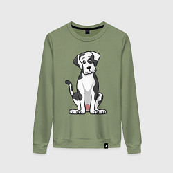 Женский свитшот Милый дог