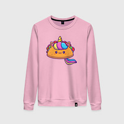 Женский свитшот Тако единорог милый
