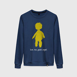 Свитшот хлопковый женский Depeche Mode - lspa angel, цвет: тёмно-синий