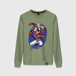 Женский свитшот Клинок рассекающий демонов Акадза Даки Высшие Луны