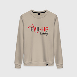 Свитшот хлопковый женский HR Lady devil, цвет: миндальный