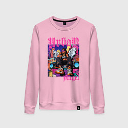 Женский свитшот Городская девушка ангел в стиле хип-хоп