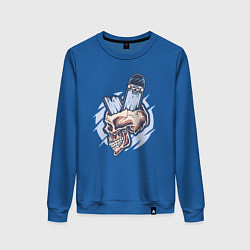 Женский свитшот Broken skater skull