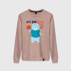 Женский свитшот Давай сыграем в баскет