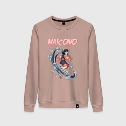 Женский свитшот Клинок, рассекающий демонов Макомо