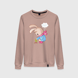 Женский свитшот Зайка посадил цветок