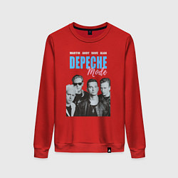 Свитшот хлопковый женский Depeche Mode Vintage, цвет: красный