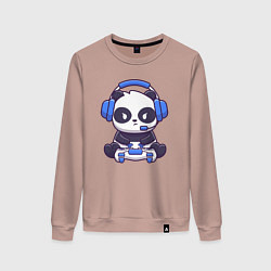 Женский свитшот Панда с джойстиком