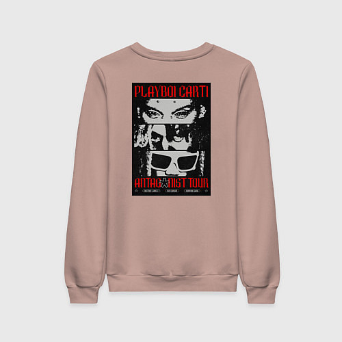 Женский свитшот Playboi carti / Пыльно-розовый – фото 2