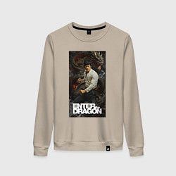 Женский свитшот Брюс Ли - выход дракона