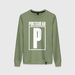 Свитшот хлопковый женский Portishead, цвет: авокадо