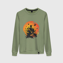 Женский свитшот Хэллоуин ведьмин дом