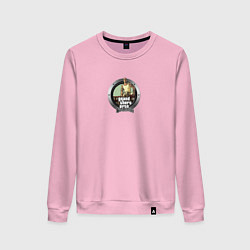 Свитшот хлопковый женский Grand Theft Auto san andres, цвет: светло-розовый