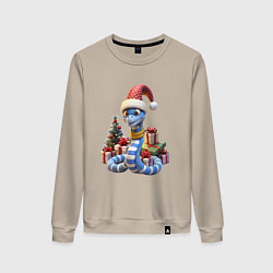 Женский свитшот Змея 2025 новогодняя