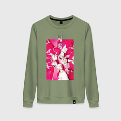 Женский свитшот Big bang в ярких красных костюмах