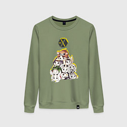 Женский свитшот Exo в виде милых зверушек