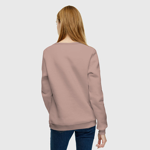 Женский свитшот Just a girl, who loves fall / Пыльно-розовый – фото 4