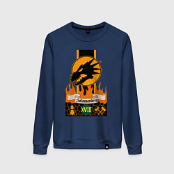Свитшот хлопковый женский Salamanders Warhammer 40k, цвет: тёмно-синий