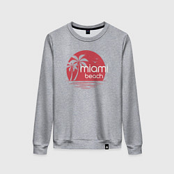 Женский свитшот Пляж Майами