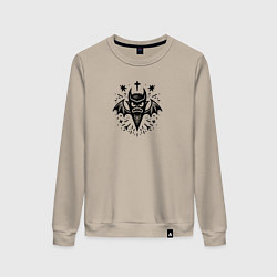 Женский свитшот Тату с летучей мышью для охотника на вампиров