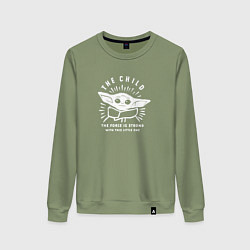 Женский свитшот The Force is strong - Грогу