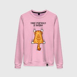 Женский свитшот Главное - продержаться до выходных