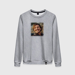 Женский свитшот Педро Паскаль мем из Невыносимая тяжесть огромного