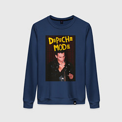 Свитшот хлопковый женский Depeche Mode Dave, цвет: тёмно-синий