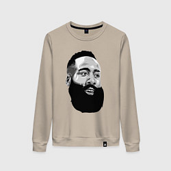 Свитшот хлопковый женский James Harden, цвет: миндальный