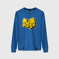 Свитшот хлопковый женский Wu-Tang bubble, цвет: синий