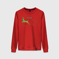 Женский свитшот Новогодний олень 2025 года