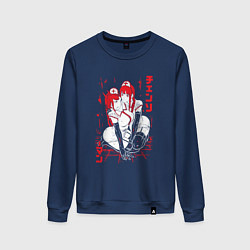 Женский свитшот Человек-бензопила Пауэр и Макима медсестры